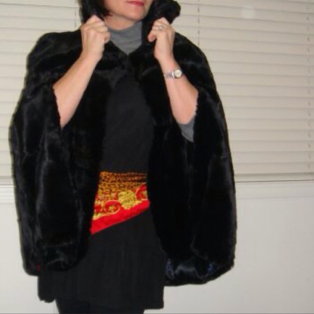 Vintage "Morton's Washington DC" Fur Swing Jacket